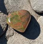 Unakite Heart Crystal (95 gms)