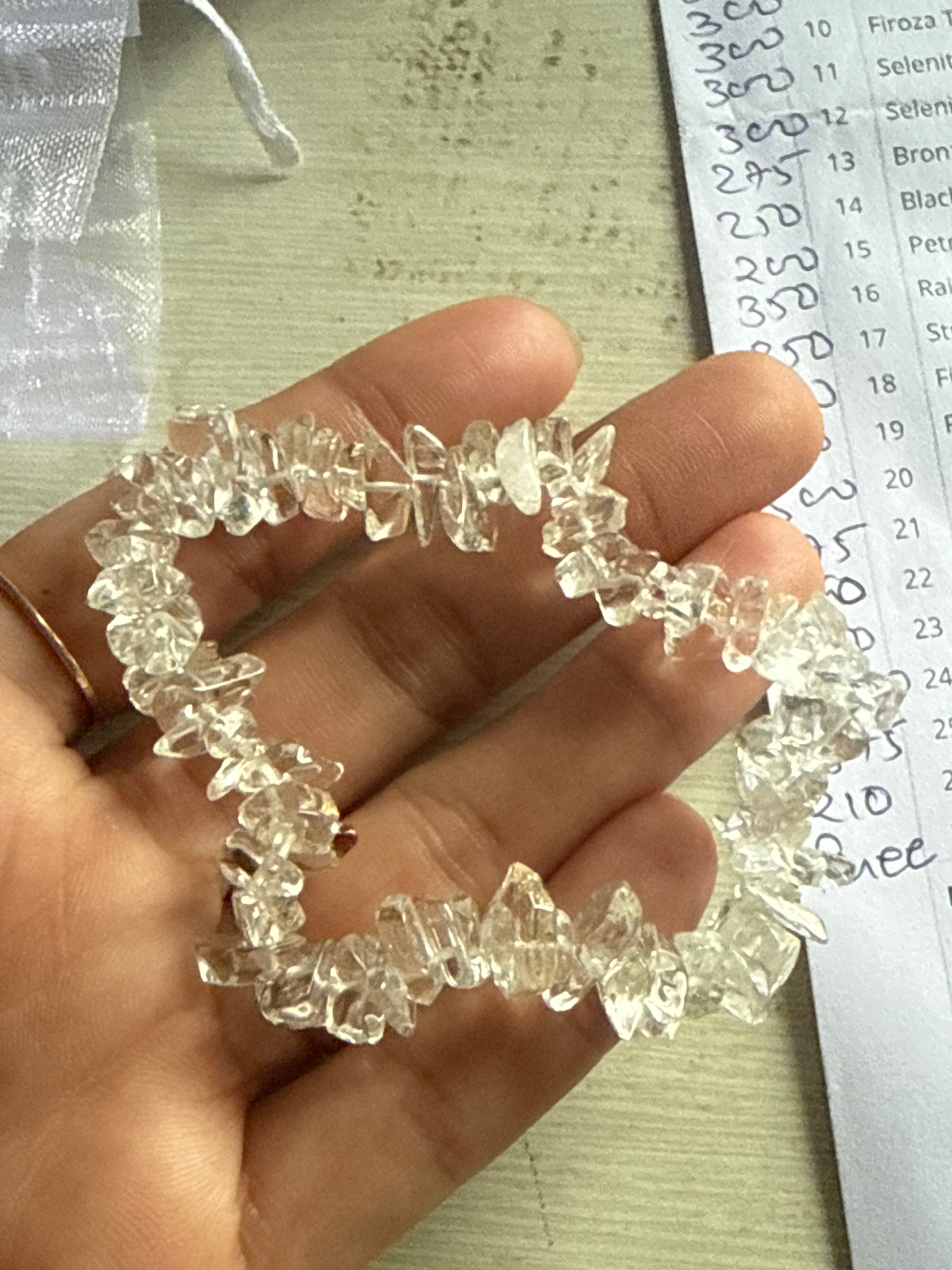 Clear Quartz Chips Bracelet