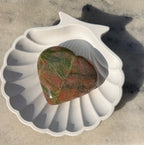 Unakite Heart Crystal (95 gms)