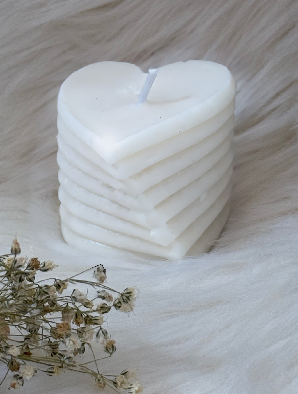 Layered Heart Candle