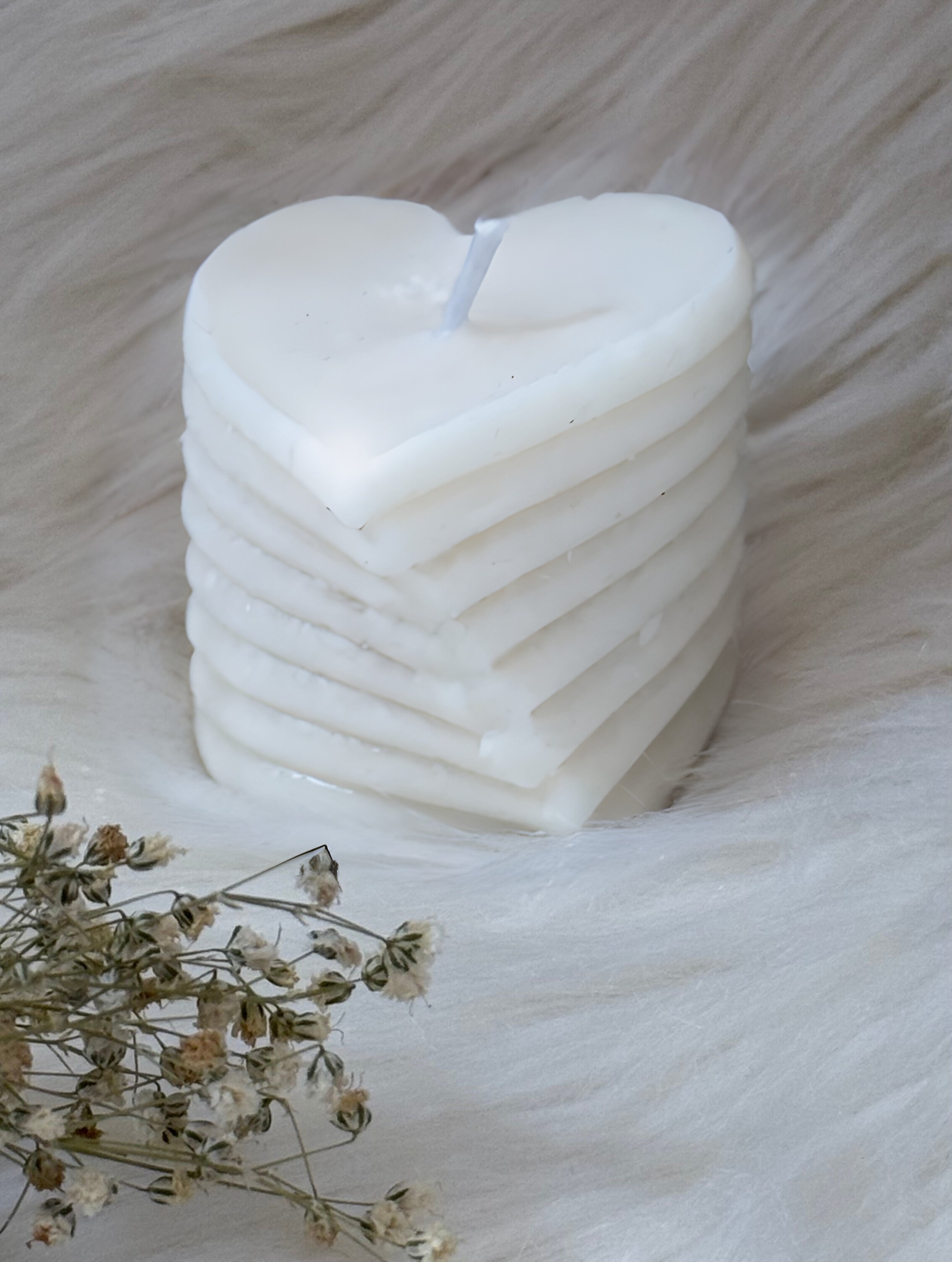 Layered Heart Candle