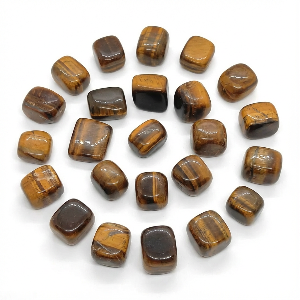 Tiger eye tumbles (250 gms)