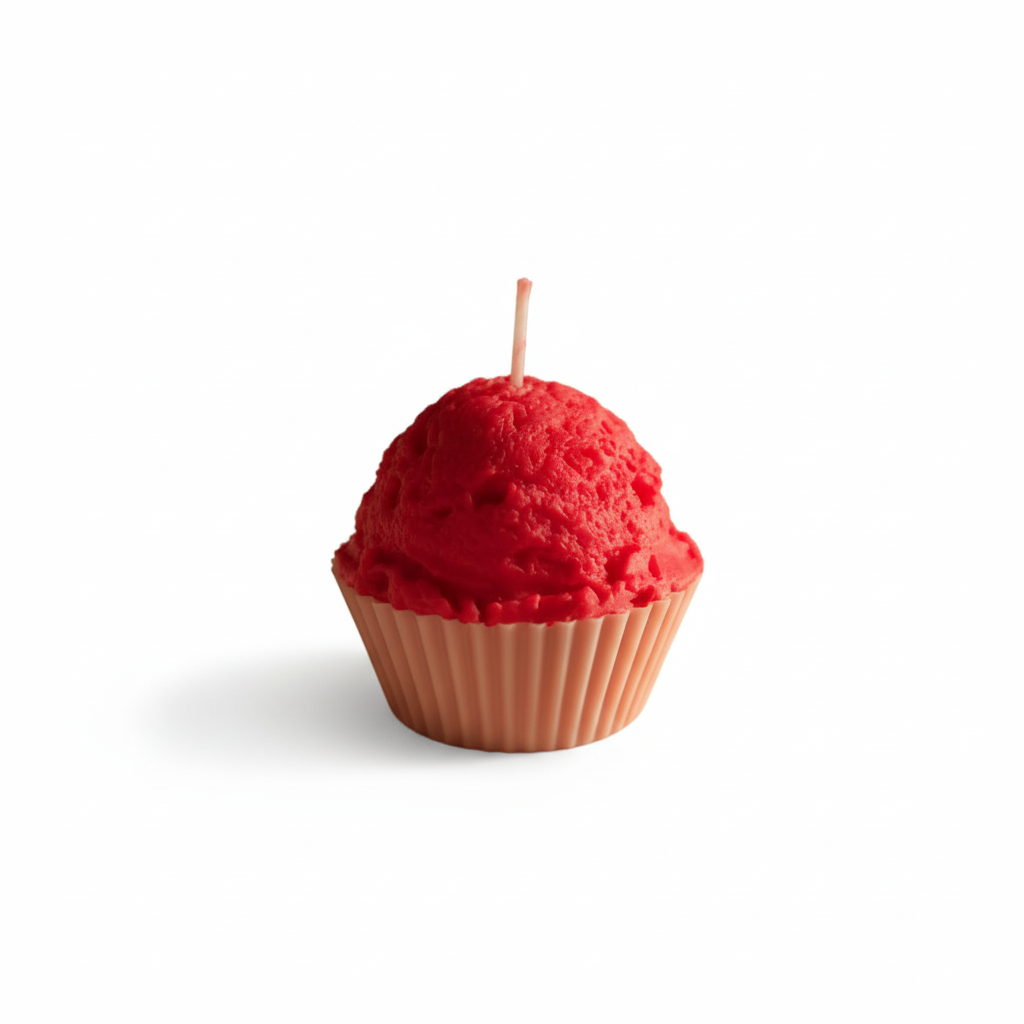 Cupcake Candle - Background Removed
