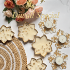 Gold Leaf Urli Candle | Pearl & Gold Foil (3 inch)