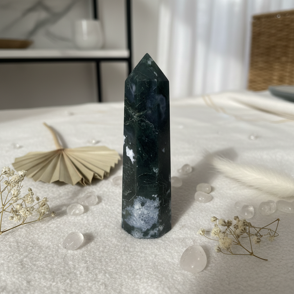 Moss Agate Pencil