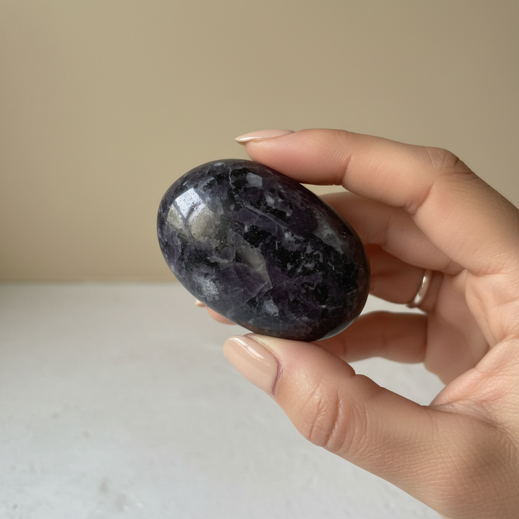 Indigo Gabbro Palm Stone