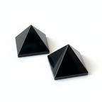 Black Tourmaline Pyramid — Protection & Grounding