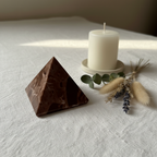 Chocolate Jasper Pyramid — Grounding, Stability & Nurturing Energy