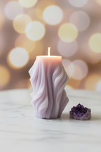 Twisted Swirl Sculptural Candlecreare