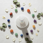 Selenite 7 Chakra Charging Pillar