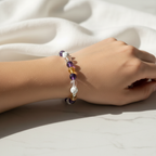 Howlite Amethyst Citrine Clear Quartz Crystal Bracelet