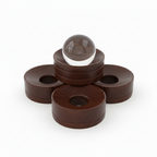 4-5 donut shaped wooden ring stands for crystal balls