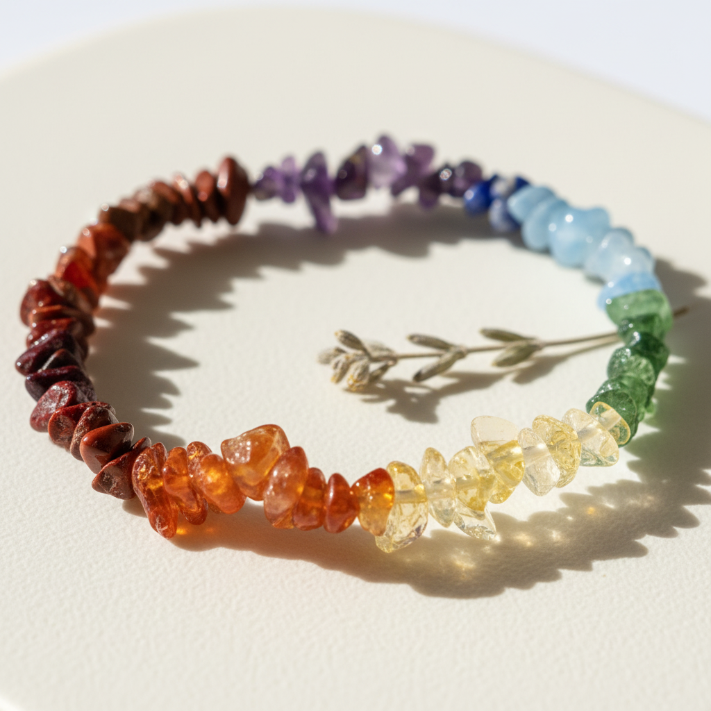 7 Chakra Chips Bracelet