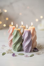 Twisted Swirl Sculptural Candlecreare