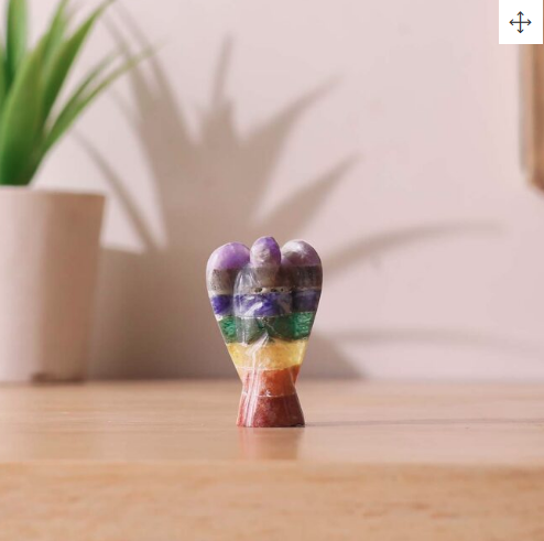 7 Chakra Angel | 1 Inch Pocket Angel