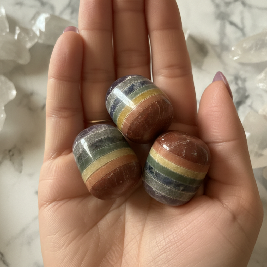 7 Chakra Tumbles (1 pc)