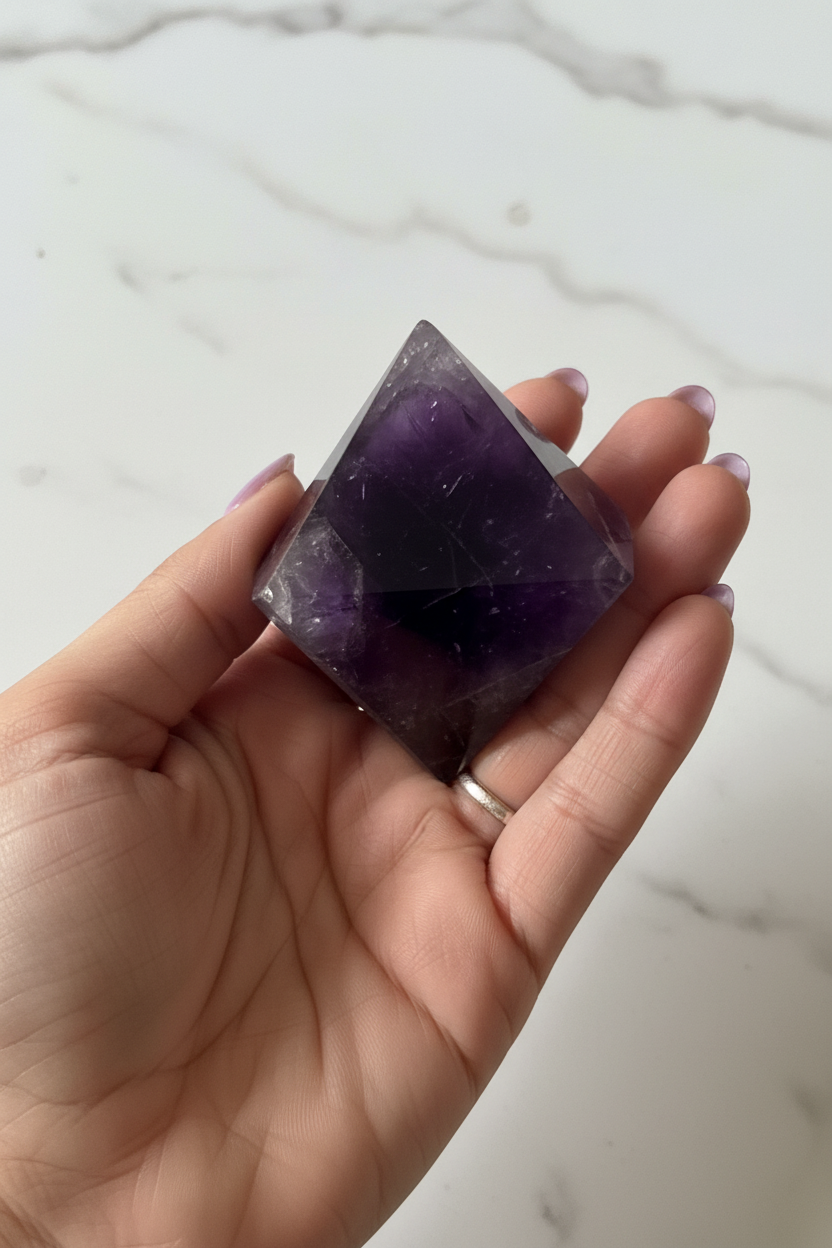 Amethyst Pyramid — Protection, Intuition & Spiritual Clarity