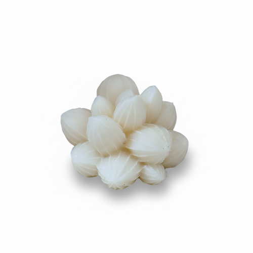 Botanical cluster organic floral soy candle - white background studio shot - Just Natural Purity