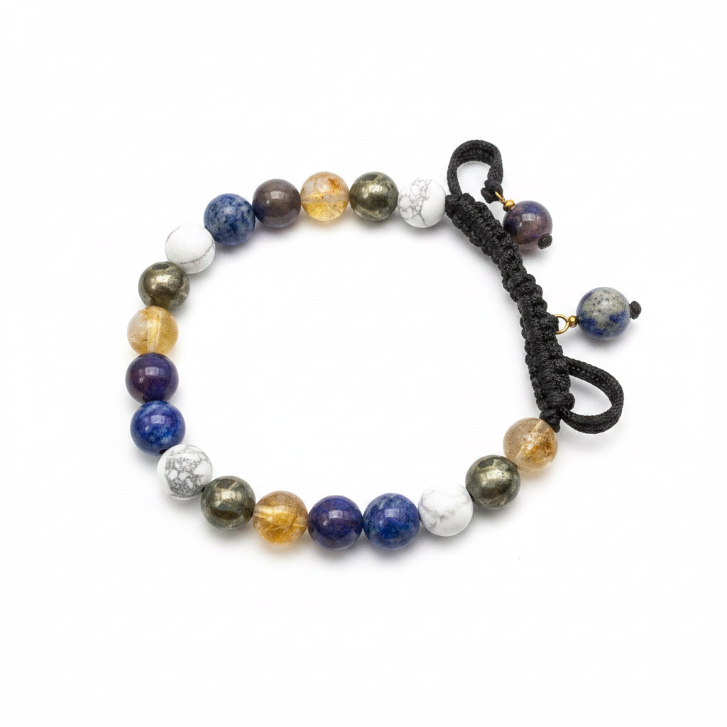 Clarity, Growth, Money & Authority Crystal Bracelet - Thread Bracelet