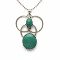 Green Amazonite Pendant Necklace