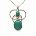 Green Amazonite Pendant Necklace