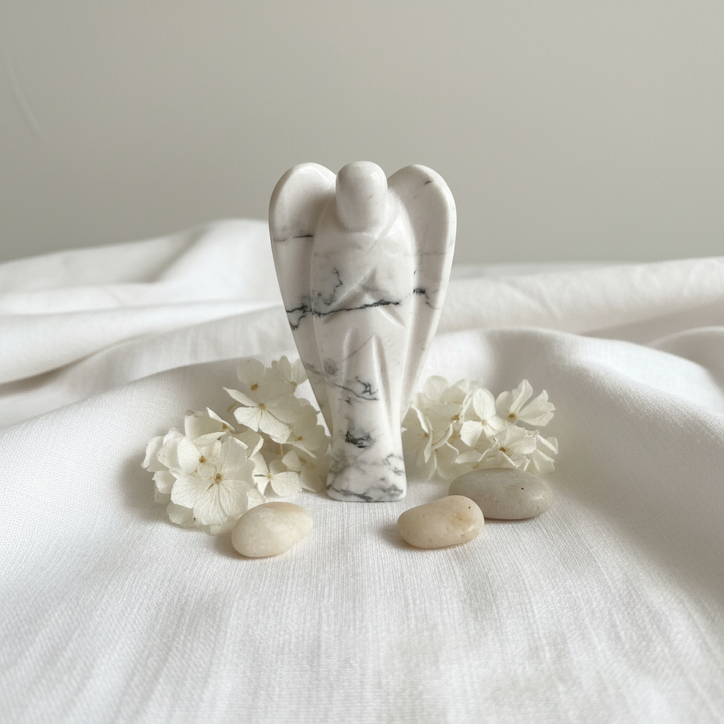 Howlite Angel | 3 Inch