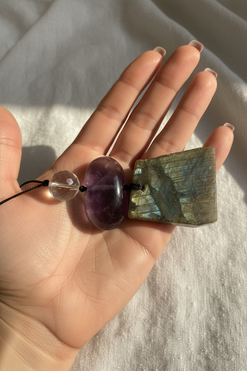 Celestial Trinity Crystal Pendant