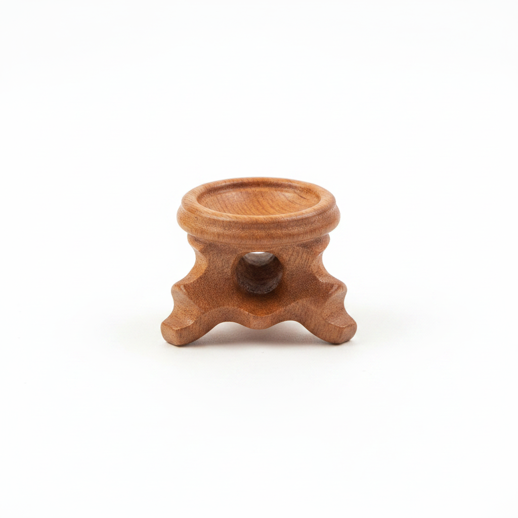 Wooden Crystal Sphere Stand