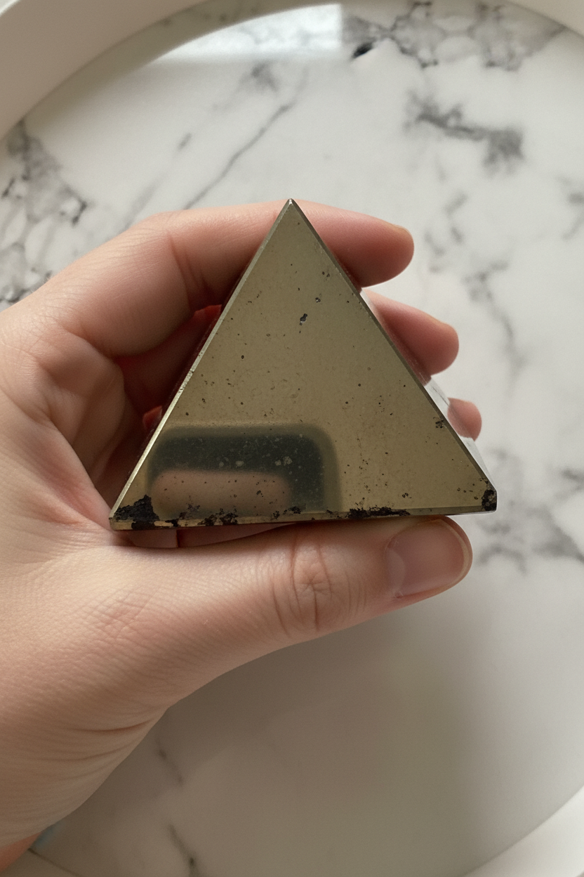 Pyrite Pyramid — Big | Abundance & Wealth Crystal