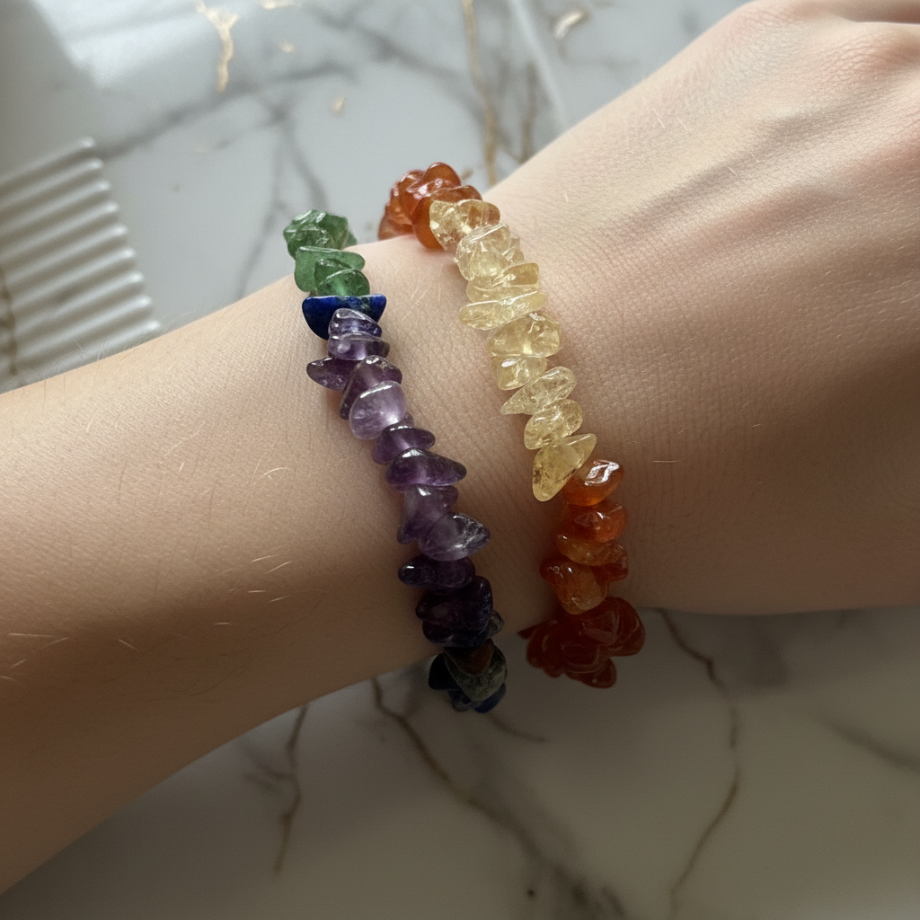 7 Chakra Chips Bracelet