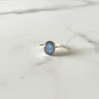 Labradorite Crystal Ring — Adjustable