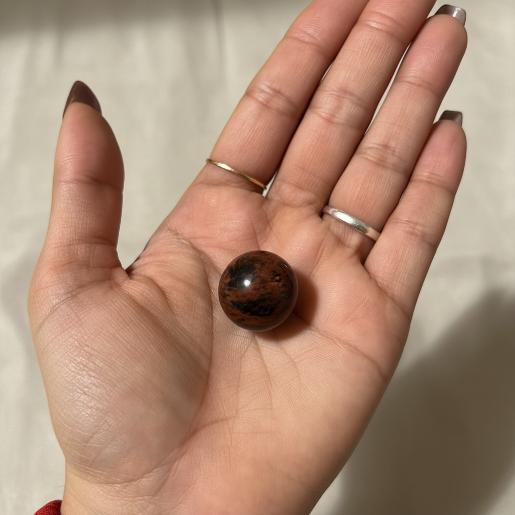Mahogany Obsidian Sphere