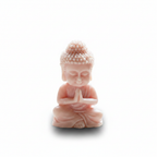 Serenity Flames Buddha soy candle - white background studio shot - Just Natural Purity