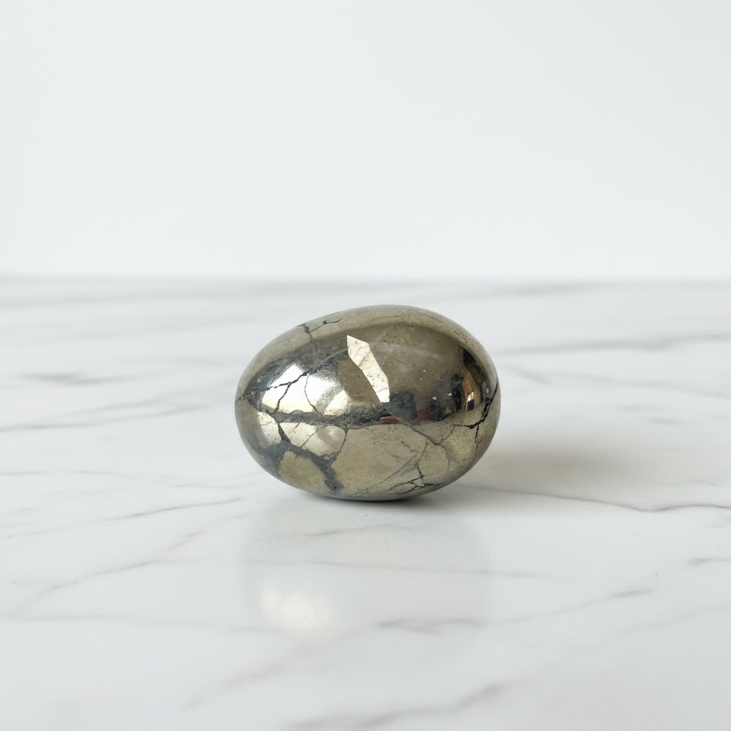 Pyrite Palm Stone