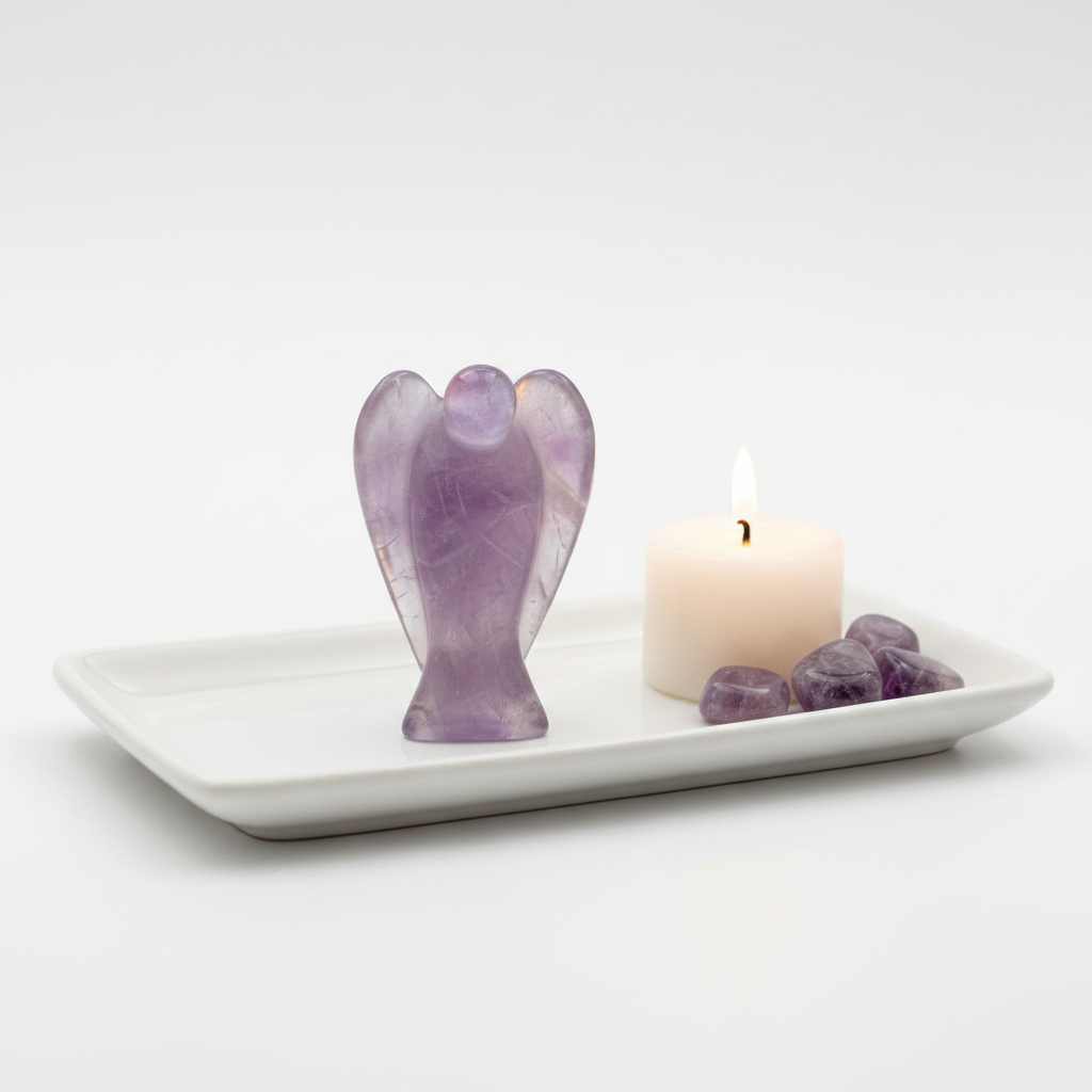 Amethyst Crystal Angel | 3 Inch