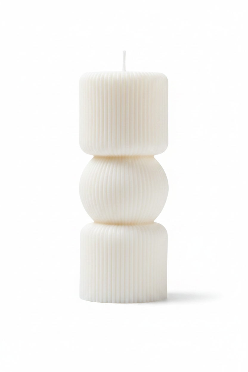 Sculptural Three-Tier Candle