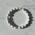 Howlite Oval faceted Bracelet