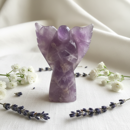 Amethyst Angel with Wings | 3 Inch