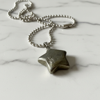 Pyrite Star Pendant Necklace