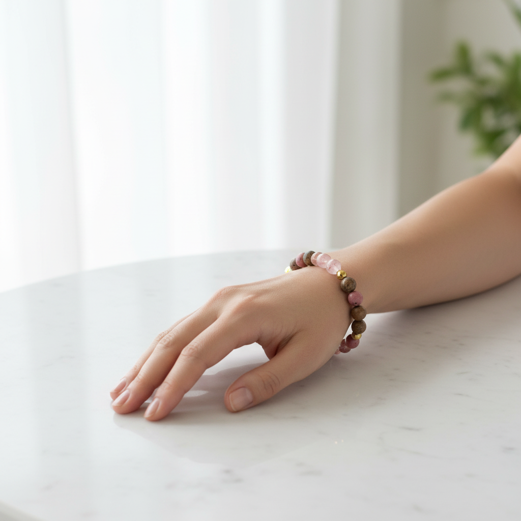 Devine Love Bracelet worn on wrist