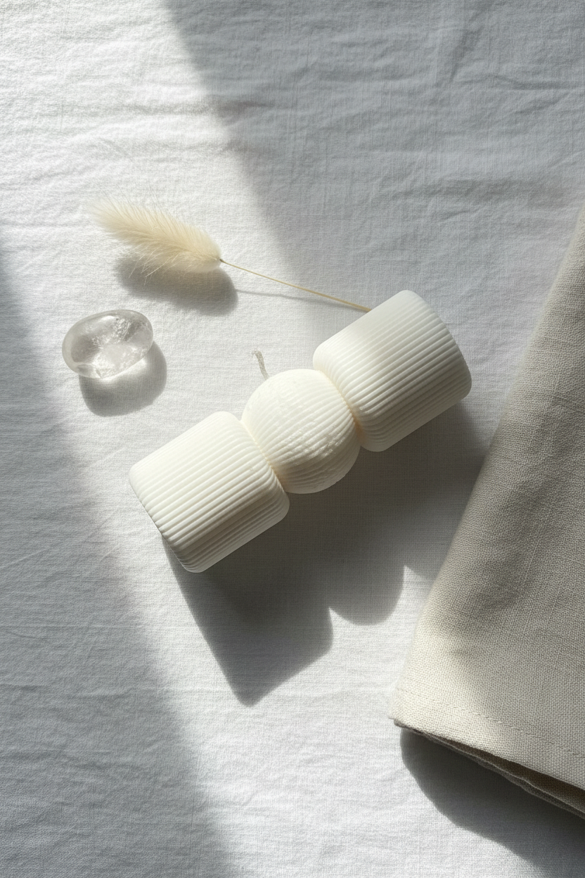 Sculptural Three-Tier Candle