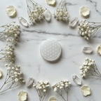 Selenite Flower of Life Disc