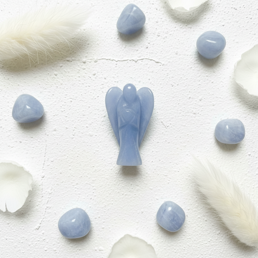 Angelite Angel | 1 Inch Pocket Angel