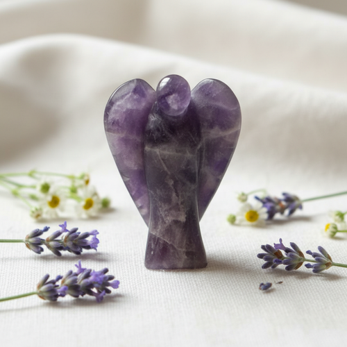 Amethyst Angel | 1 Inch Pocket Angel