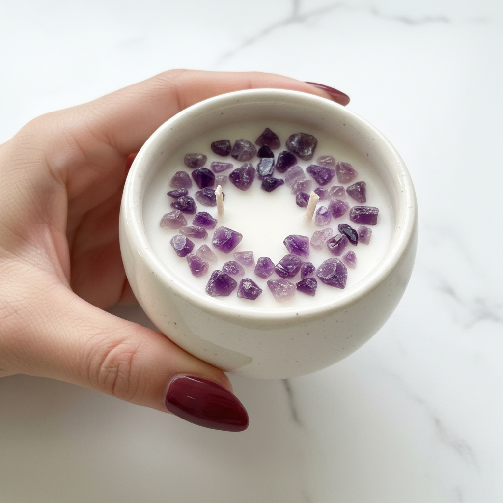 Amethyst Ritual Candle