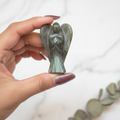 Labradorite Crystal Angel | Flashy Carved Stone