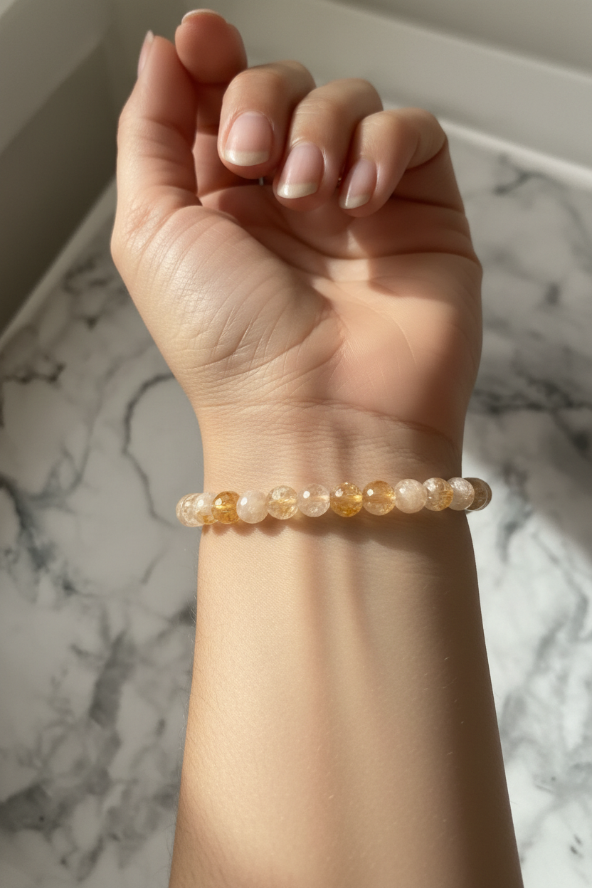 Natural Citrine Faceted | 6 mm
