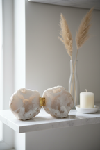 Big Druzy Geode with Hook — Hinged Opening