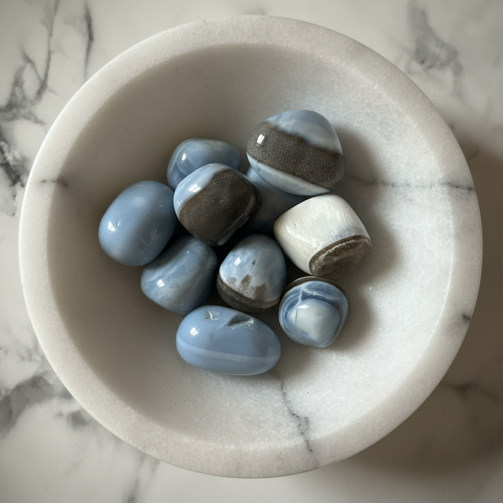 Blue Opal Tumble (1 pc)