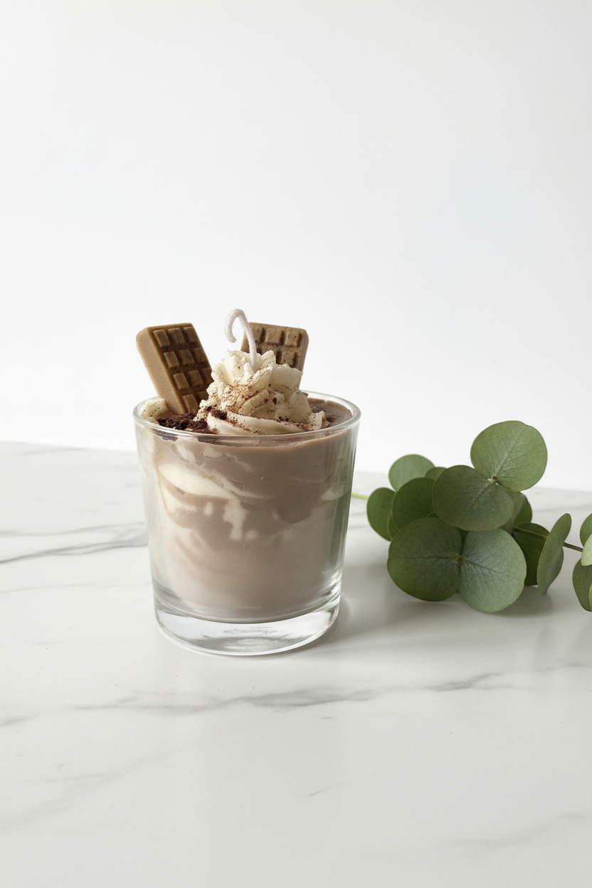 Hot Chocolate Dessert Candle
